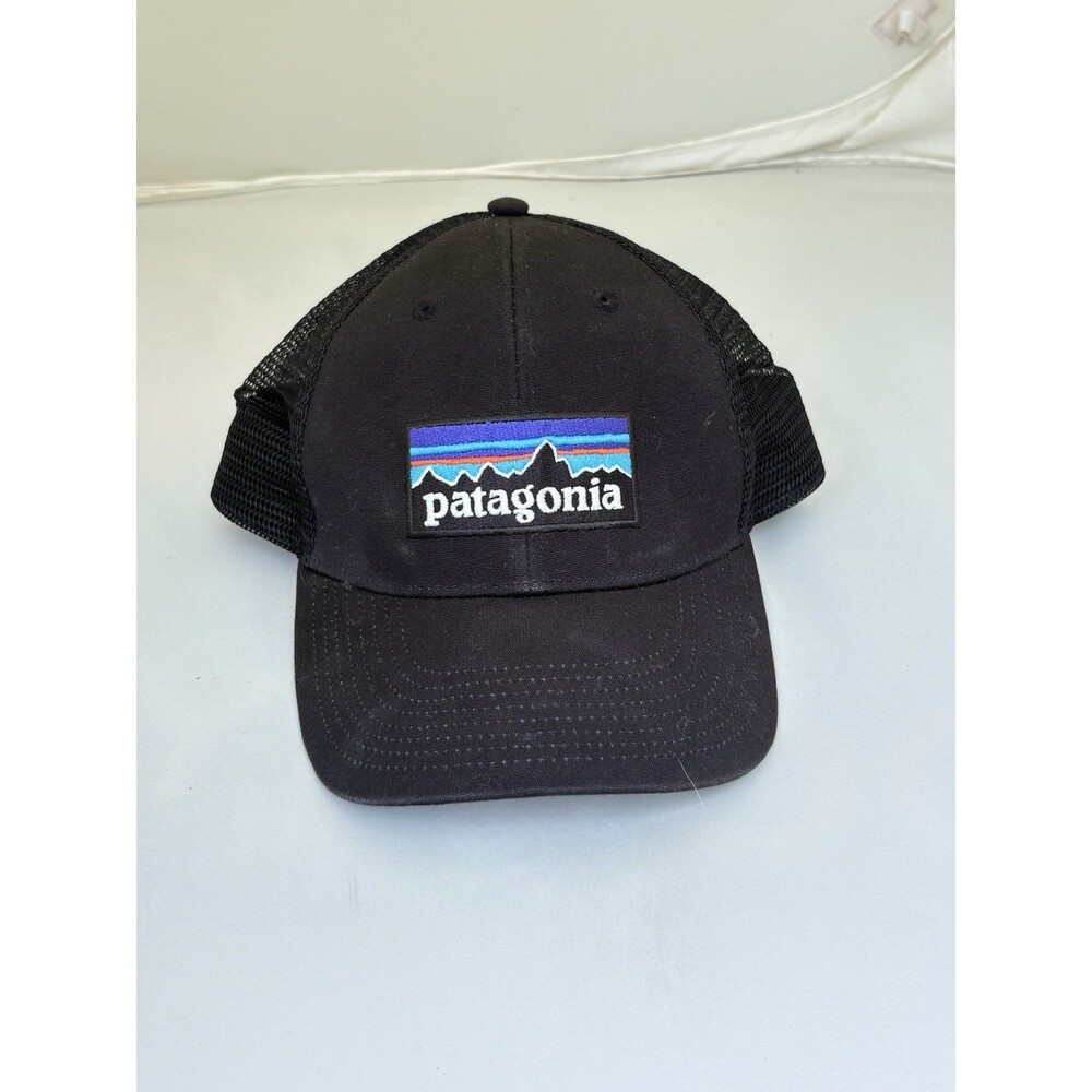 Patagonia Black Fitzroy Snapback Ball Cap Unisex Outdoors Hiking Gorp Granola
